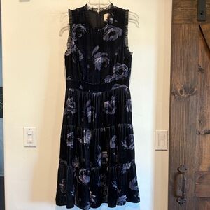 Kate Spade Night Rose Velvet Dress